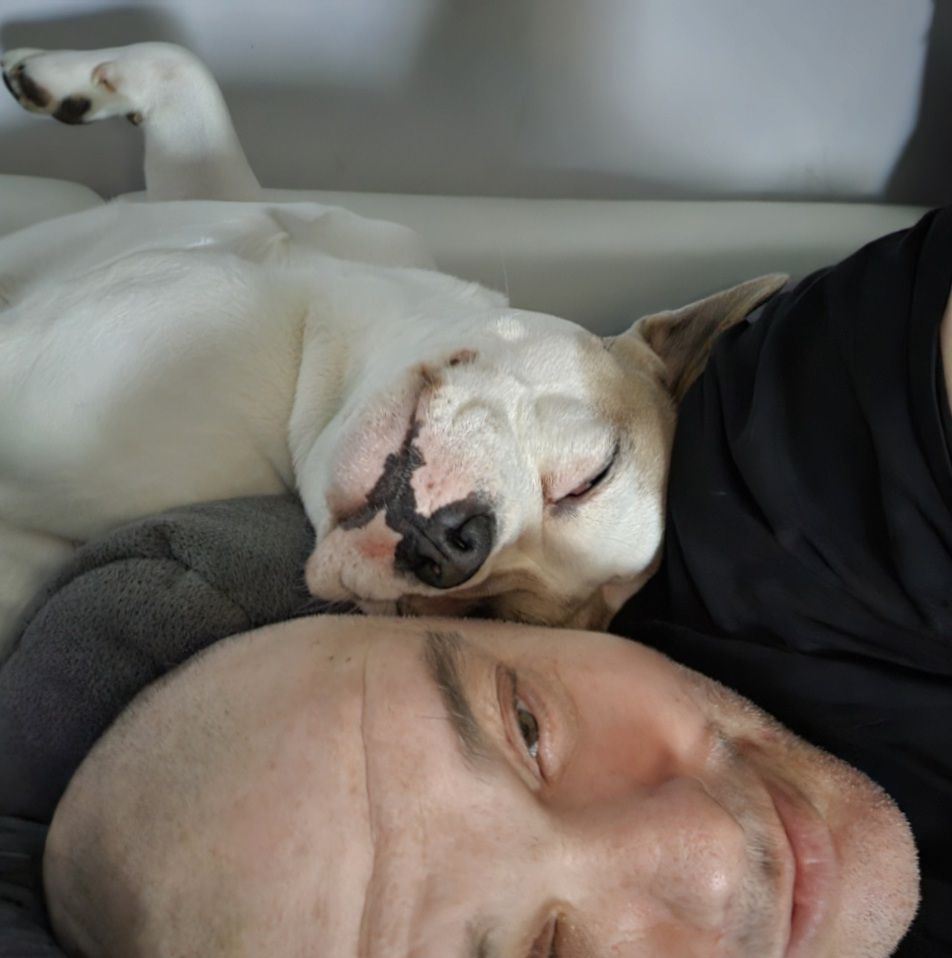 Markus mit einem seiner Hunde